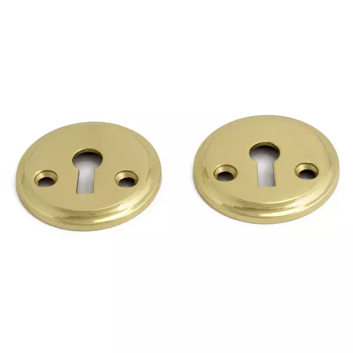 Nøgleplade 1681 Poleret Messing, Habo 1586