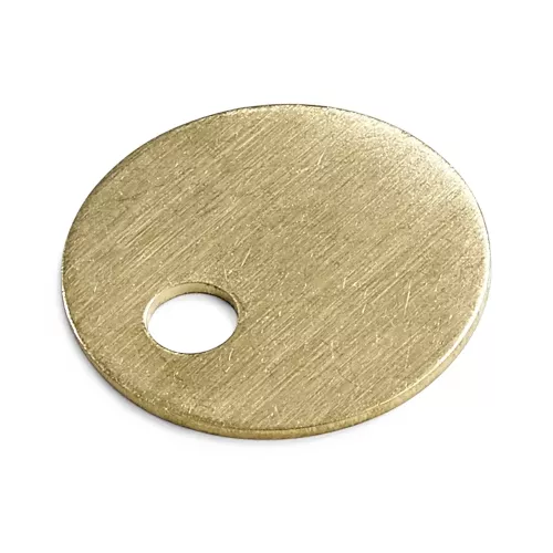 Nøglemærkat 1 Messing 26mm, 100 stk., Habo 22590