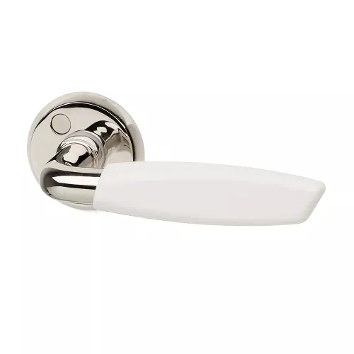 Indvendigt Dørgreb A3130 Nikkel/Hvid, Habo 93609