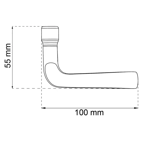 Indvendigt Dørgreb 692 Nikkel, Habo 3467