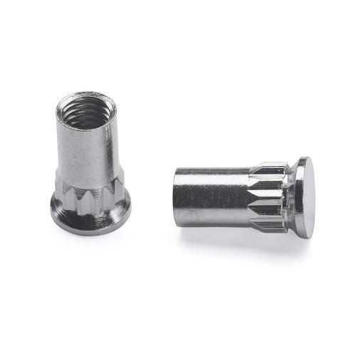 Topmøtrik 8, Messing, Forniklet M5, 100stk, Habo 75101