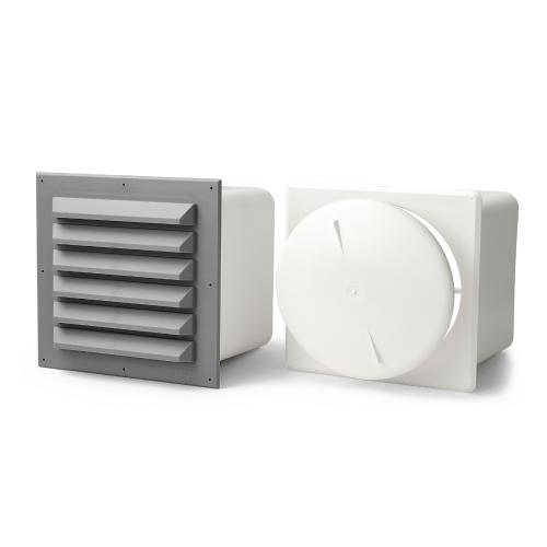 Blokventil 286, Grå/Hvid, Habo 33639