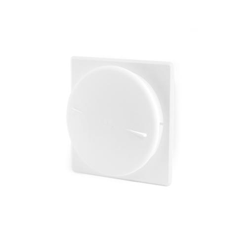 Skiveventil 285, 102x118mm, Plast, Hvid, Habo 33571