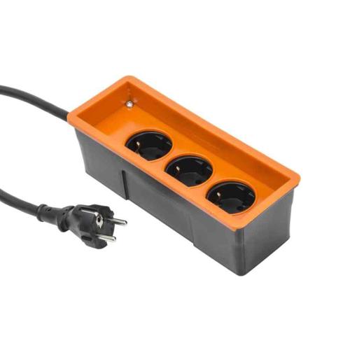 3-Way Grounded Power Strip Gelia