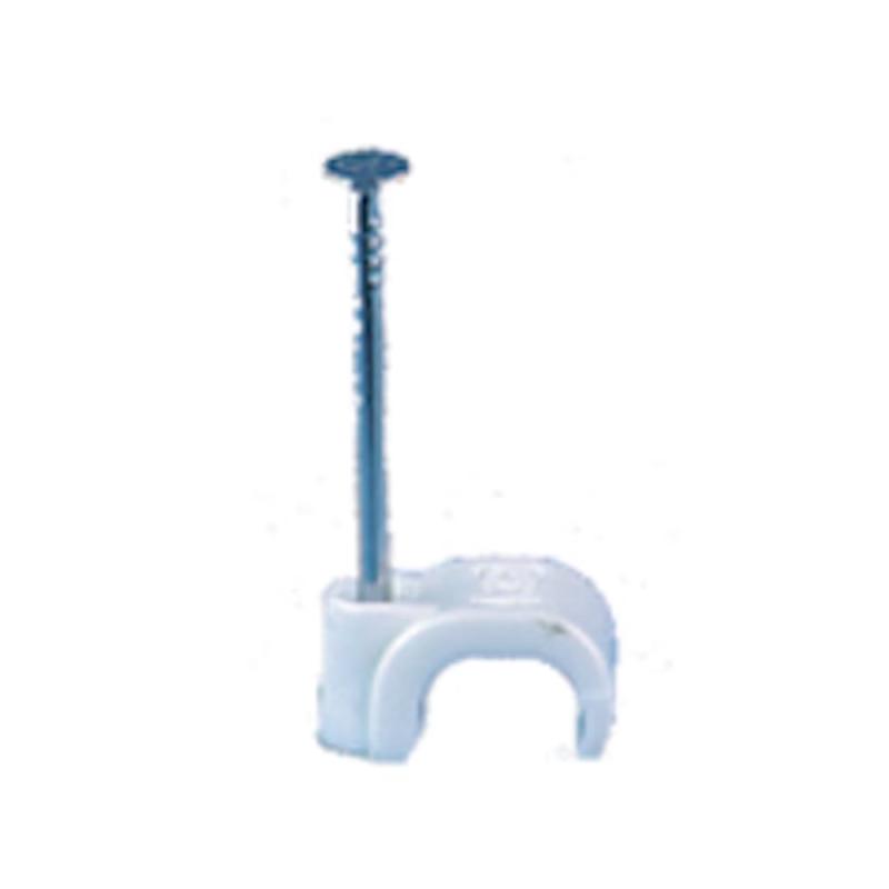 Kabelholder 4-6mm Oval Hvid 100stk Gelia