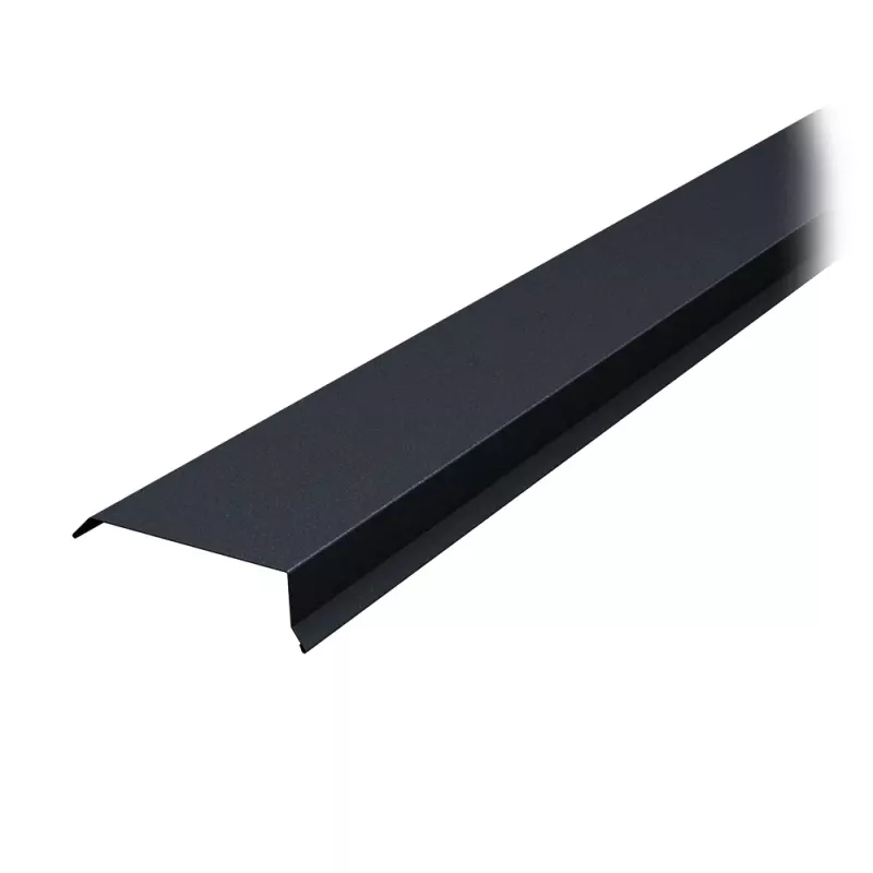 Vattbrädesbeslag 140x2000mm Svart