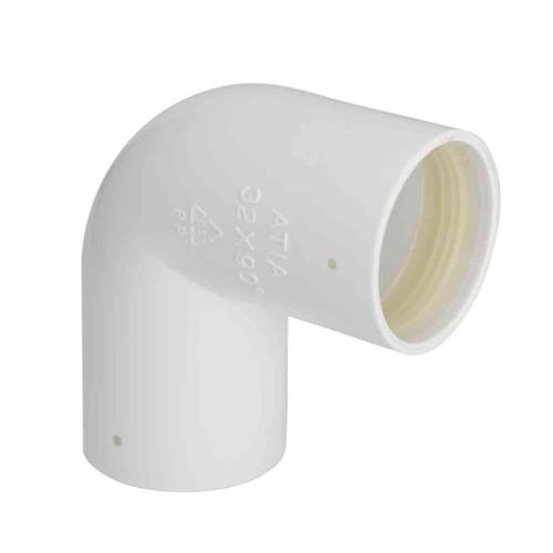 Bøj 32x90GR Hvid Polypropylen Med Gummitætning Gelia