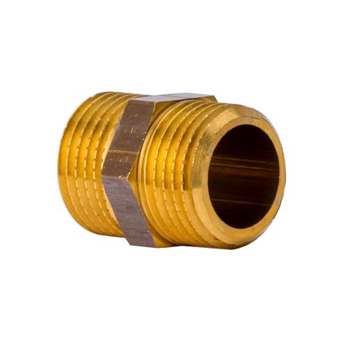 Sekskantnipler Metal Udvendigt Gevind G25 Messing Ezze