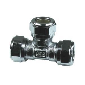 Compression Fitting T-Connector 12mm Gelia