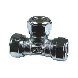 Compression Fitting T-Connector 15mm Gelia