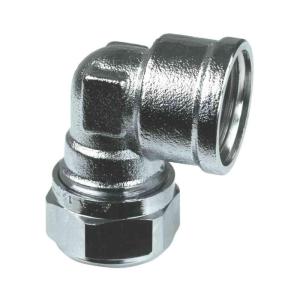 Compression Fitting Angle 12mmxR15 Chrome-Plated Gelia