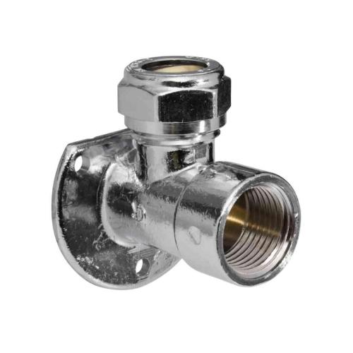 Clamp Ring Coupling Valve Bracket 15mmxG15 Chrome-Plated Gelia