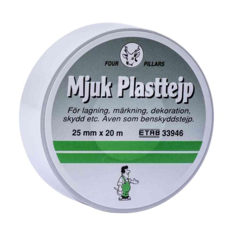 Plasttape Til Rørisolering, 25mmx20m, Grå