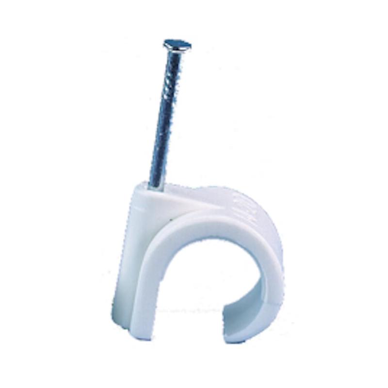 Kabelholder 8-12mm Hvid 100stk Gelia