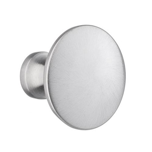 Knop 38mm Børstet Krom 10stk Beslagboden BK207M