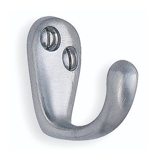 Enkeltkrog Børstet Krom 10stk Beslagsboden BK245M