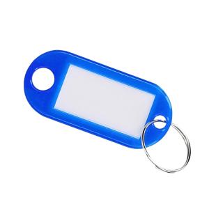 Nøglering Plastik Blå 5stkx5pakke ​Bårebo 791221
