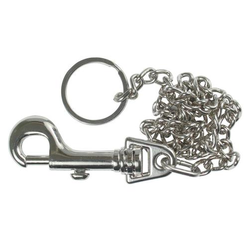 Nøglering Karabinhage, 46cm, Forniklet, Bårebo 791243