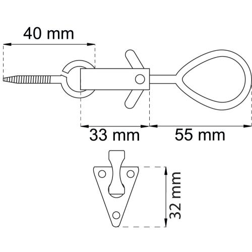 Fönsterlås 180VM MN Bårebo 820511