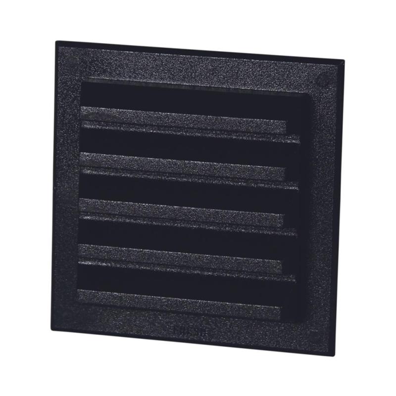 Udluftningsgitter 115x115mm, Sort, Fresh