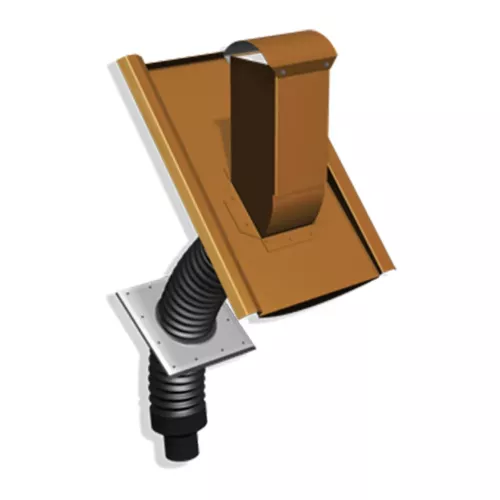 Avloppsluftare Plåt med Hatt 1-kupig Benders