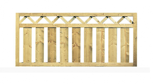 Staket 2001 Tryckimpregn Gran 180x80cm FSC (B) Jabo 3452