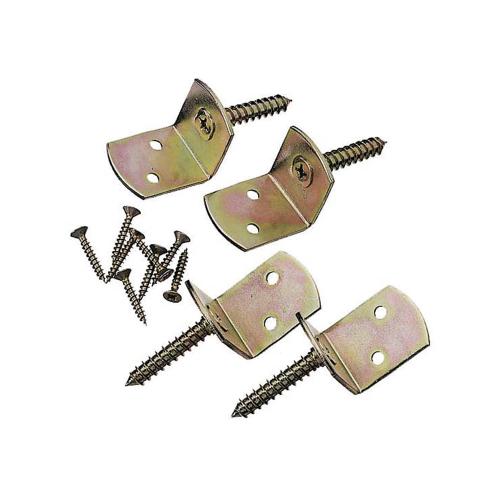 Beslag Vindafskærmning Trellis Gul Forkromet 4stk, Jabo