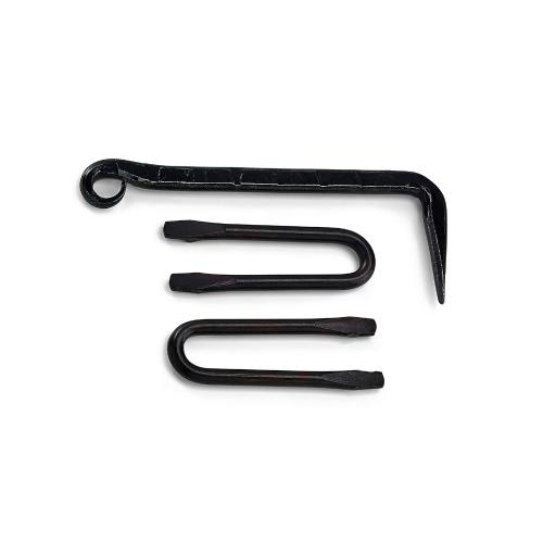 Støbt Krog 1350 Sort, 2stk, Habo 39537