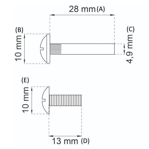 Tilslutningsbeslag 2604 Nikkel, 100stk, Habo 59733