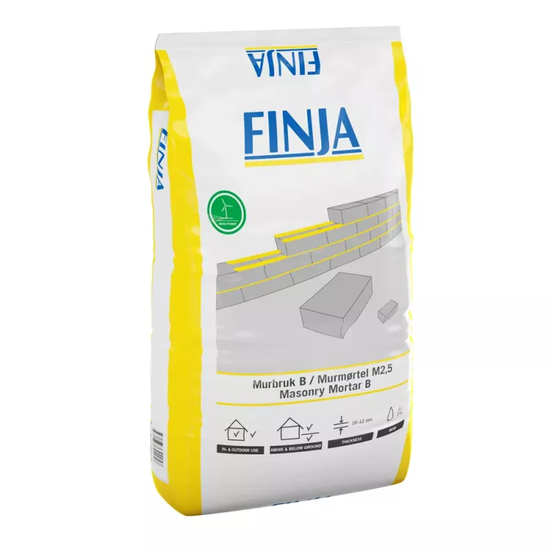 Murbruk B 0-3 25kg Finja