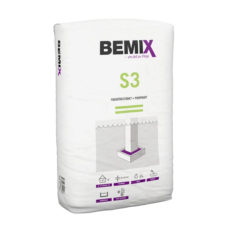 Torrbruk Bemix S3 K60 0-4mm 40x25kg Finja 524000