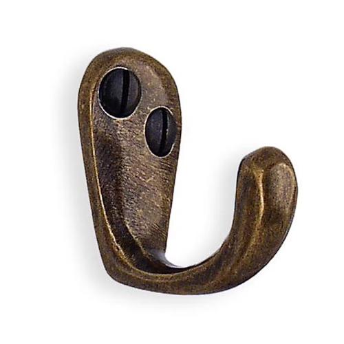 Enkelt Krog 38mm Antik Messingfinish 10stk Beslagboden BA245