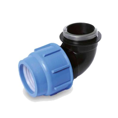 PEM Koppling Av Polypropen Vinkel Invändig Gänga 25mmxG25 Plast Gelia