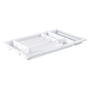 Cutlery Tray Large, 7-Compartment, White, 10pcs, Nordiska Plast