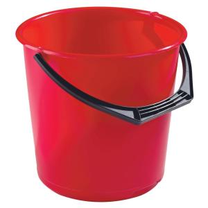 Bucket, 10L, Graduated, Red, 10pcs, Nordiska Plast