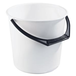 Bucket, 10L, Graduated, White, 10pcs, Nordiska Plast