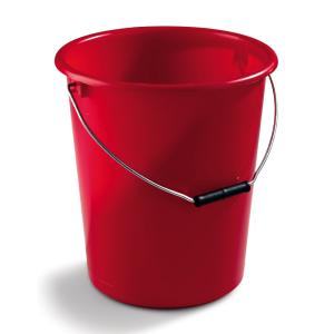 Bucket, 12L, Graduated, Red, 10pcs, Nordiska Plast