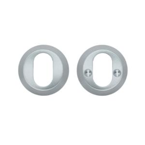 Cylinderskilt Børstet Krom Beslagboden B1864M