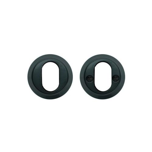 Cylinderplade 55mm Sort Beslagsboden B1894