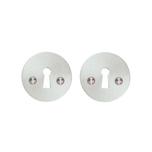 Nøgleplade 51mm Mat Børstet Krom Beslagsboden B800KM