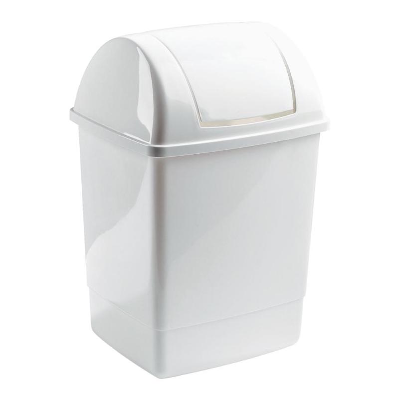 Flip Top Kurve, 12L, Hvid, 8stk, Nordiska Plast