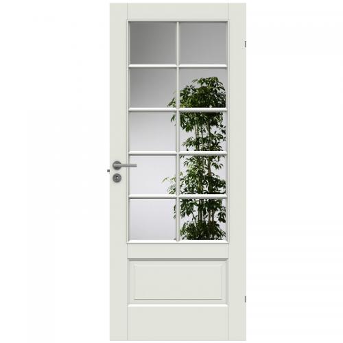 Innerdörr Swedoor Craft SP10 Tät Vit/Glas NCS-S 0502-Y