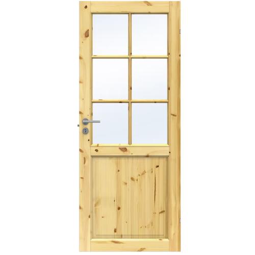 Innerdörr Swedoor TRADITION SP6 Allmoge Klarlack Klarglas