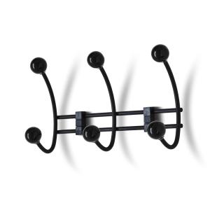 Knagerække 3-Kroge Bærfarvet Sort Habo 30222