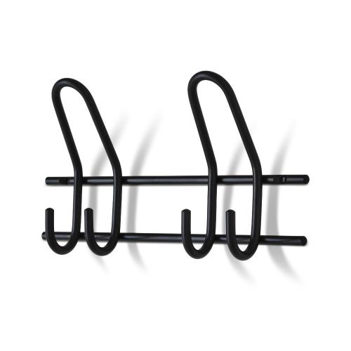 Knagehylde 2-Knage Saturn 300mm Sort Habo 30231