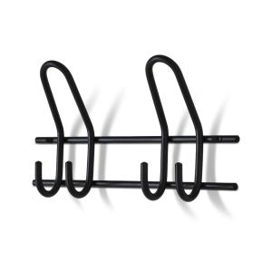 Knagehylde 2-Knage Saturn 300mm Sort Habo 30231