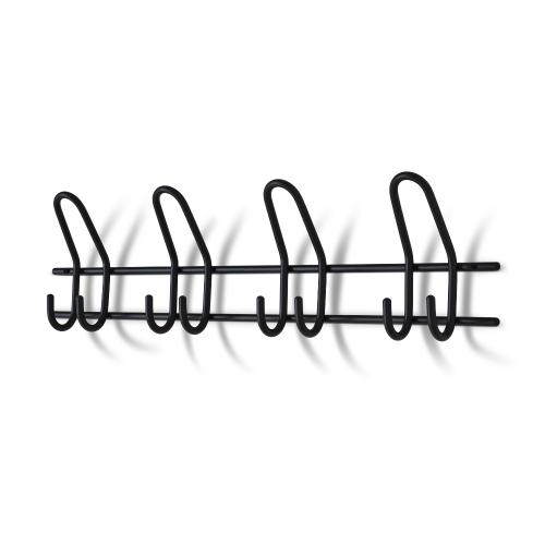 Knagehylde 4-Knage Saturn 600mm Sort Habo 30233