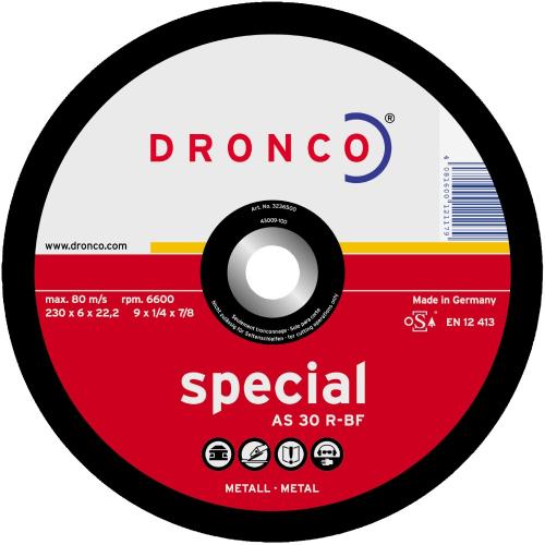 Navrondell Met AS30R, 230x6x22,2mm, 10stk, Dronco