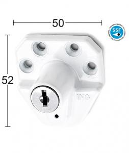 FÖNSTERLÅS 154 INÅTGÅENDE VIT 52X50MM HABO