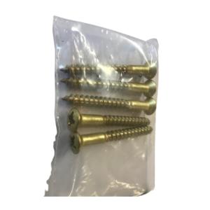 Träskruv TKFX 5,5x50mm Massiv Mässing 5st Bårebo 175870